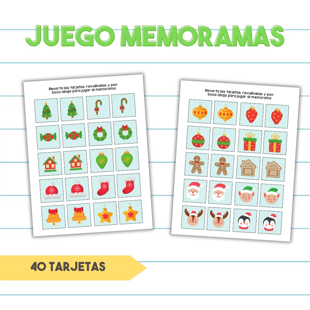 Juego Memorice Recortable - PDF Imprimible