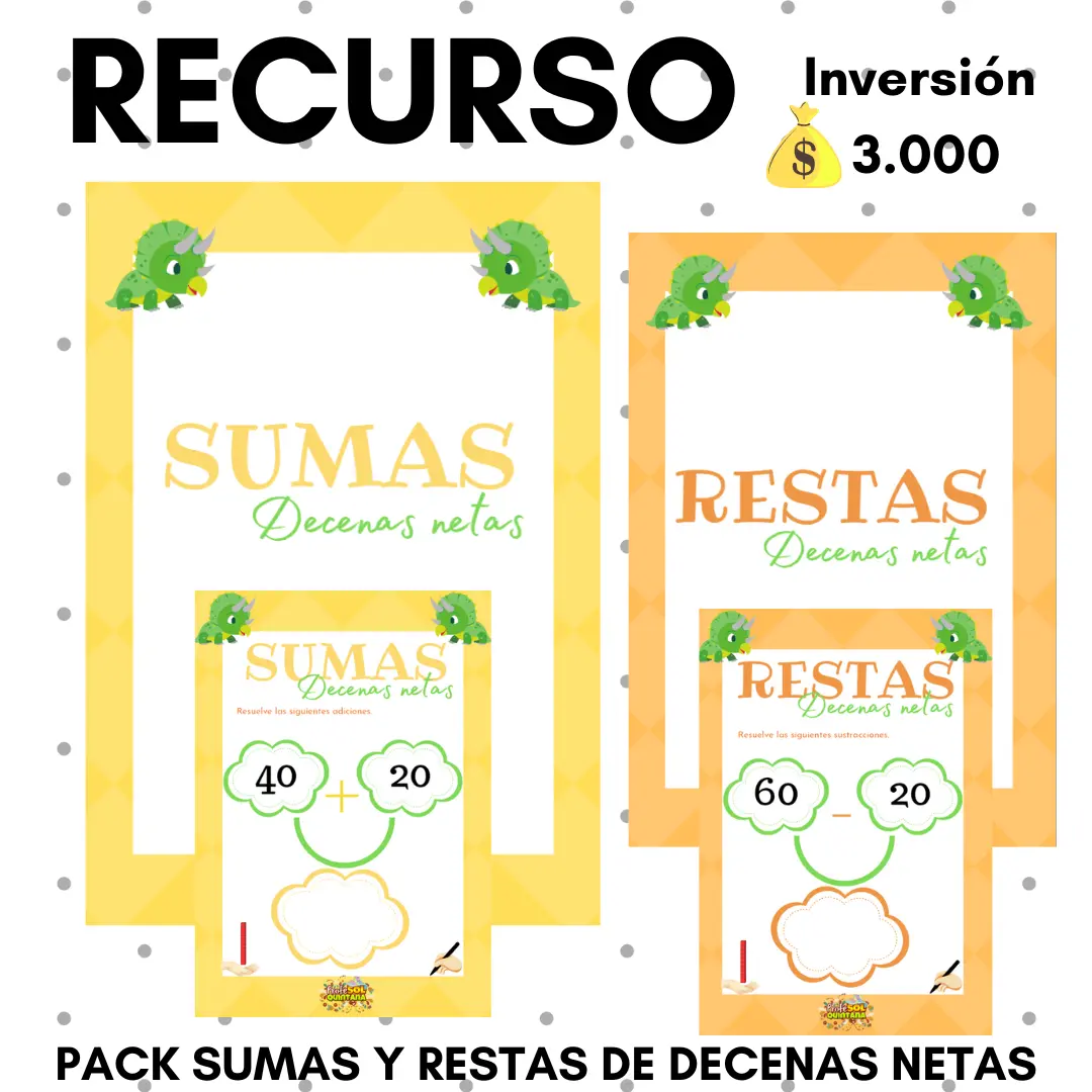 PACK "Sumas y Restas de decenas netas"