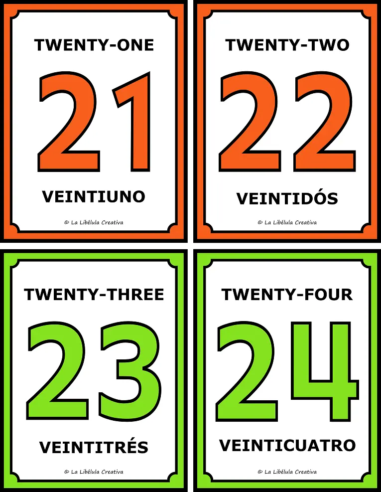 FLASH CARDS NUMEROS 0 A 100  - HALLOWEEN BILINGUE INGLES ESPAÑOL_g1.png