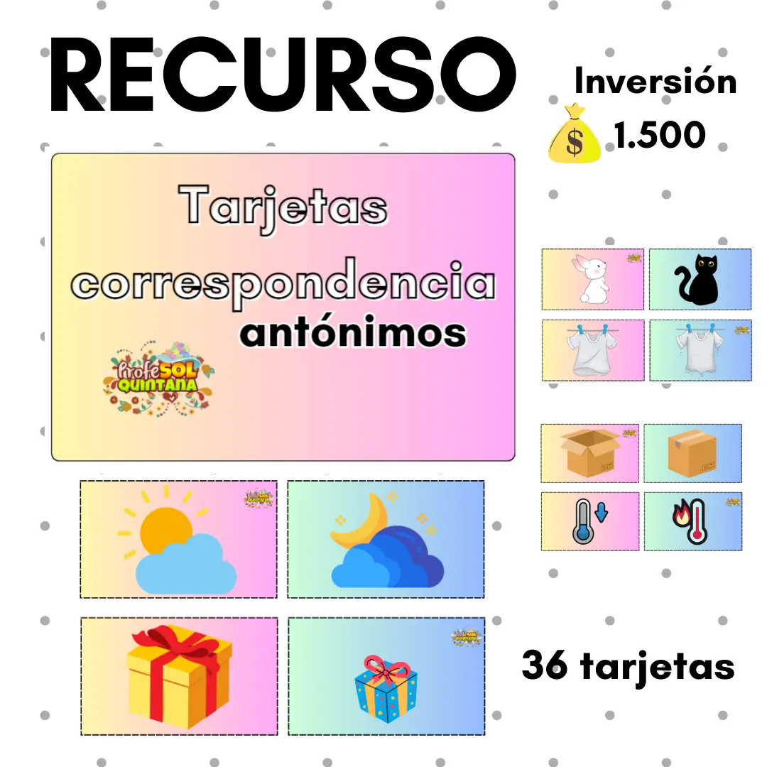 PACK SINÓNIMOS Y ANTÓNIMOS