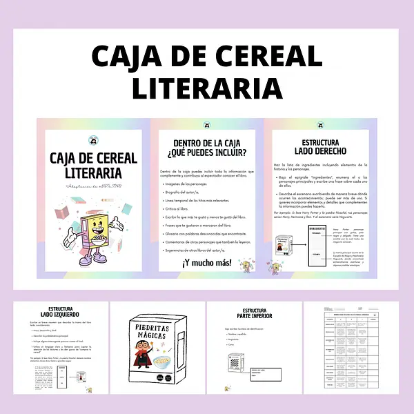 CAJA DE CEREAL LITERARIA