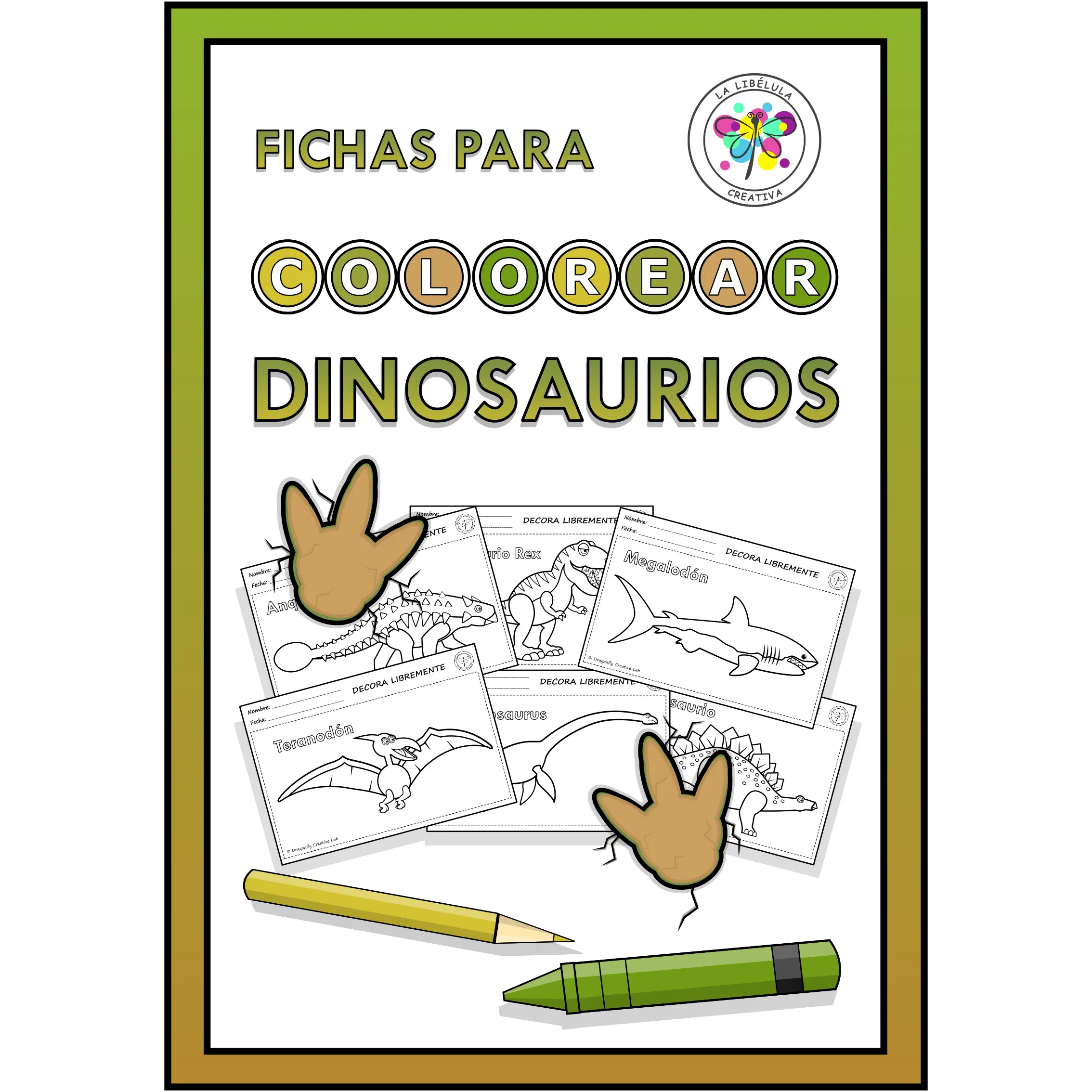 Spanish Coloring Worksheets Dinosaurs Animals Colorear Dinosaurios Animales