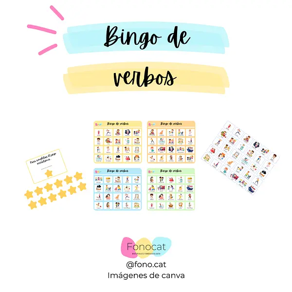 Bingo de verbos (para hacer oraciones)