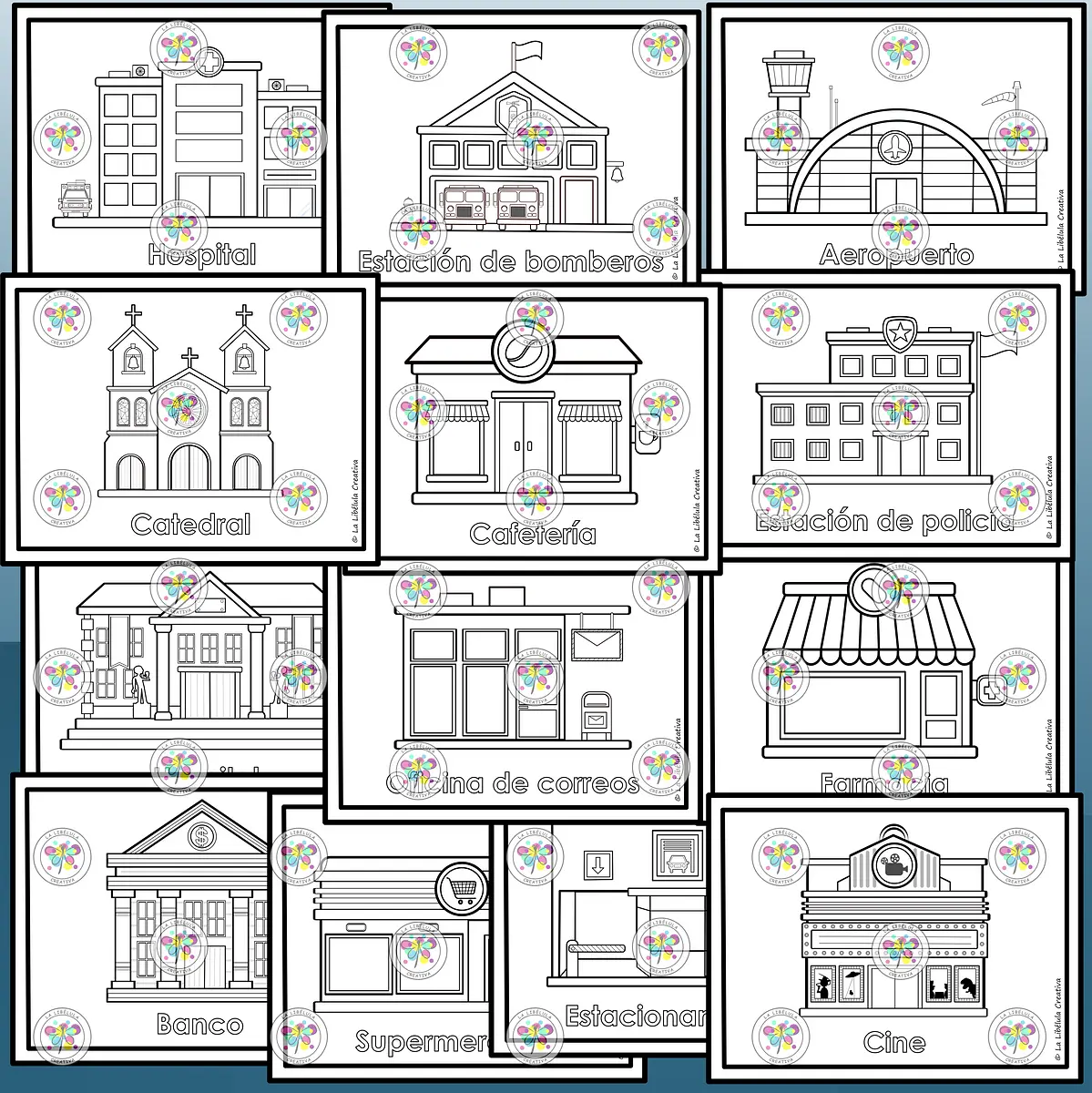 CIUDAD EDIFICIOS FLASH CARDS ESPAÑOL_#g702432_#g702432.png