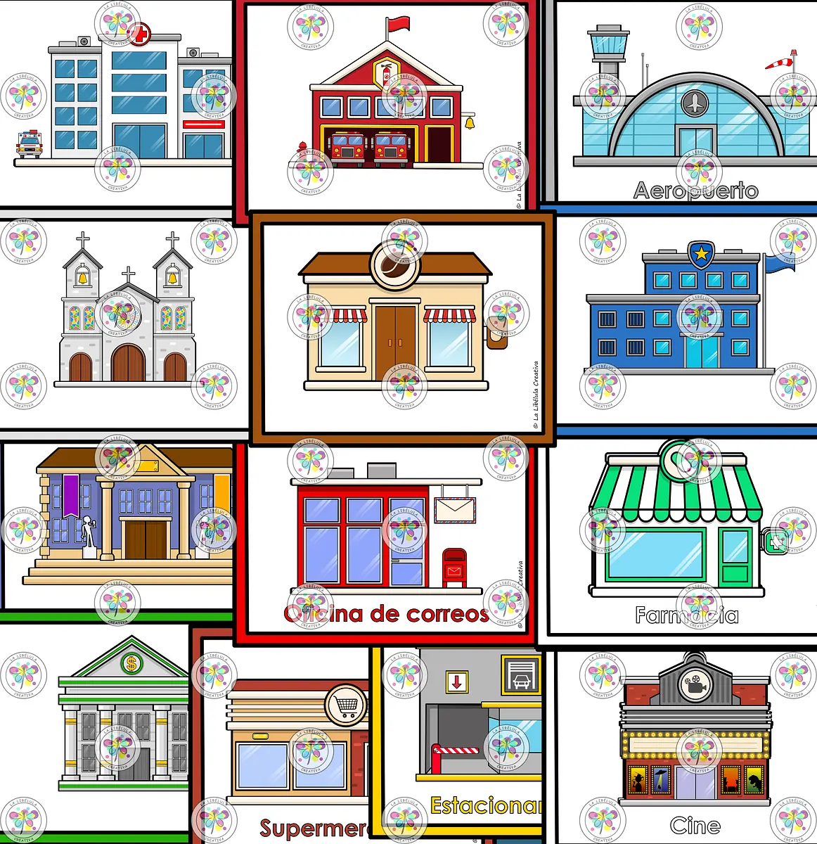 CIUDAD EDIFICIOS FLASH CARDS ESPAÑOL_#g702432_#g657702.png