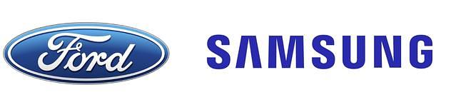 Logo de Ford y de Samsung
