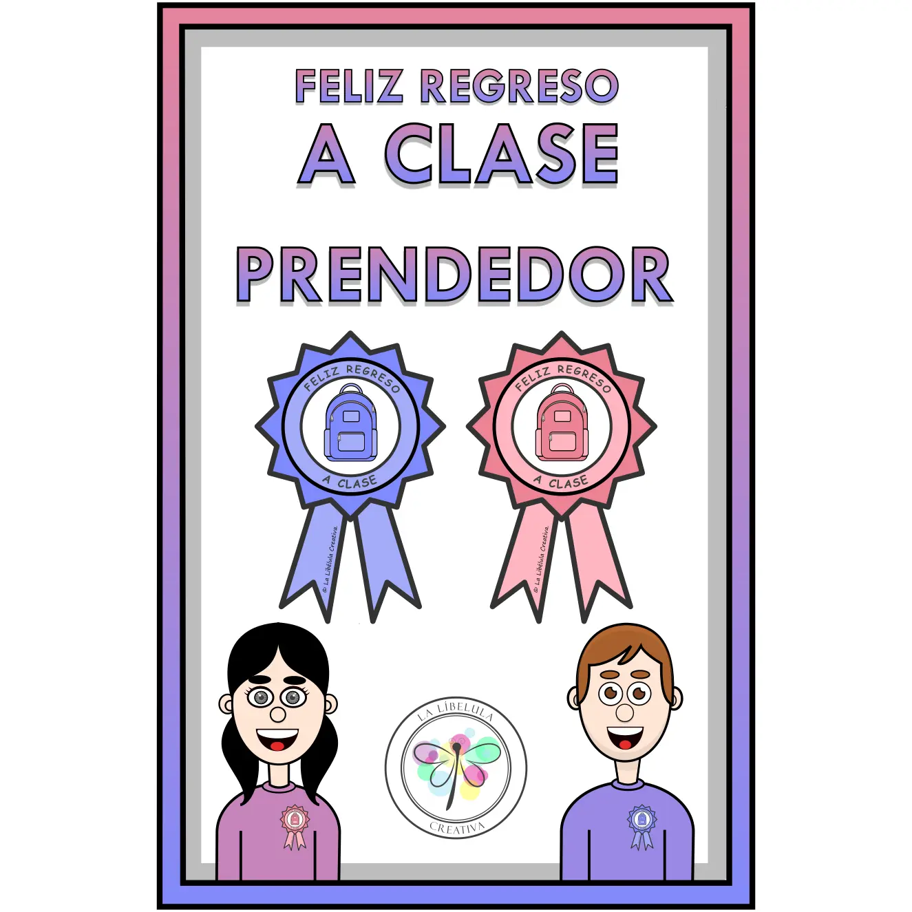 Spanish Pin Back to school Medal Prendedor Feliz Regreso a clases Medalla Craft