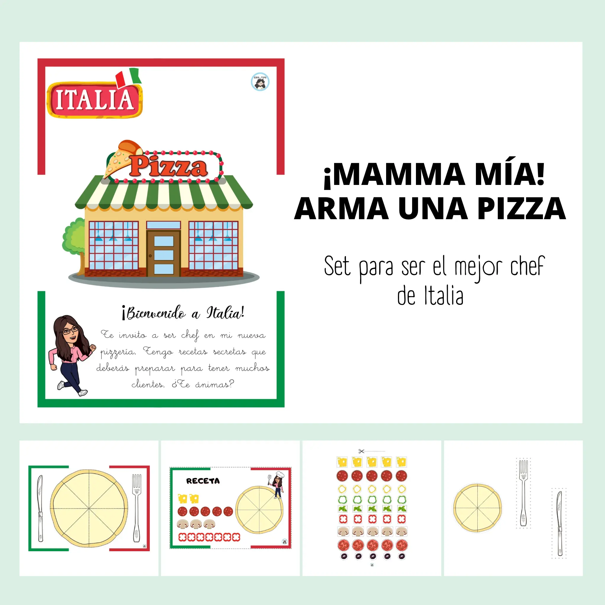 ¡MAMMA MIA! ARMA UNA PIZZA - GRATIS