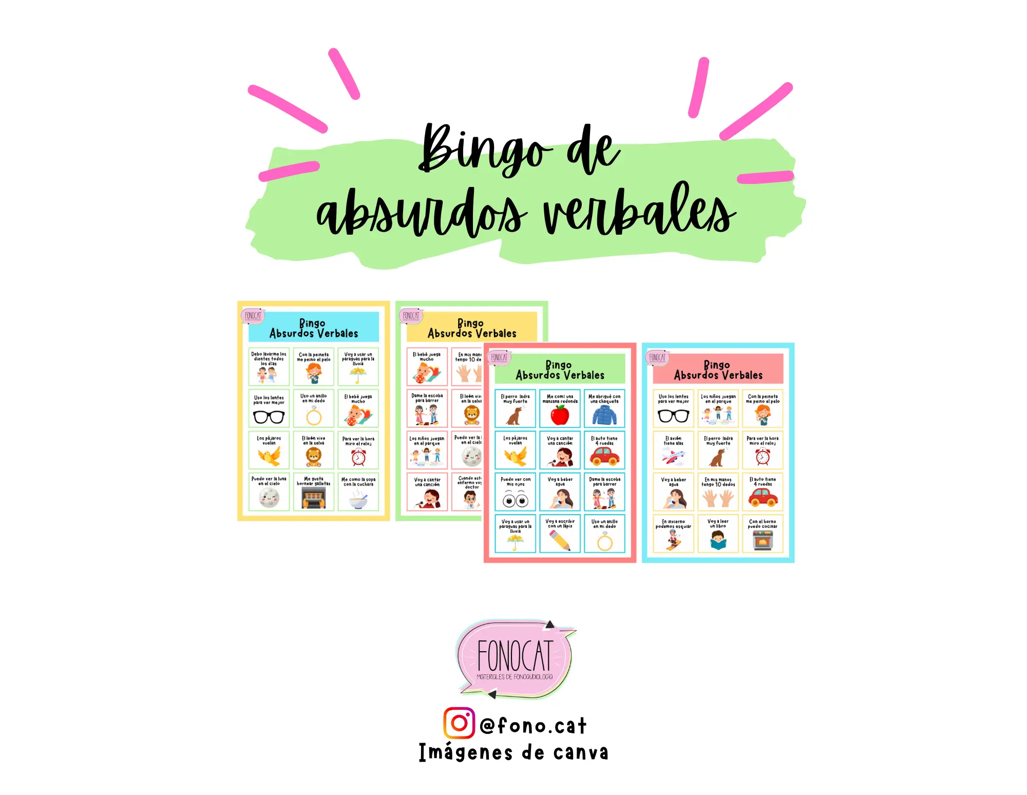 Bingo de absurdos verbales