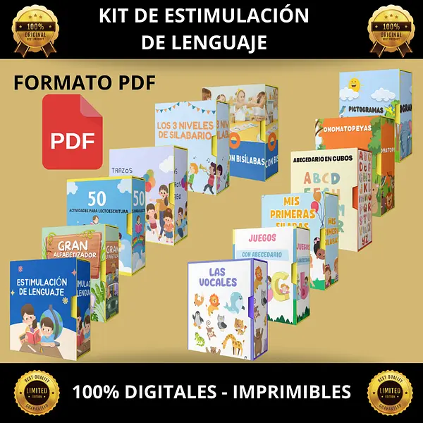 Kit Profesional completo de estimulación de lenguaje para niños 2