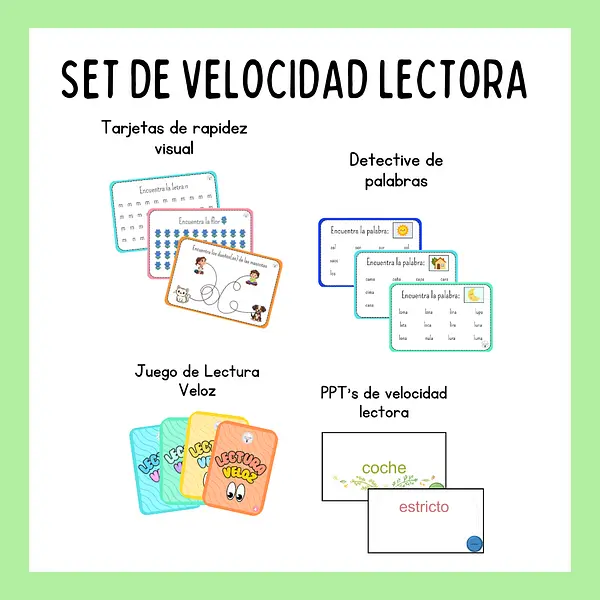 SET DE VELOCIDAD LECTORA