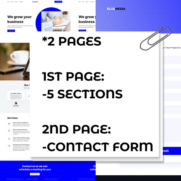 Bluemedia Agency SMMA Website design