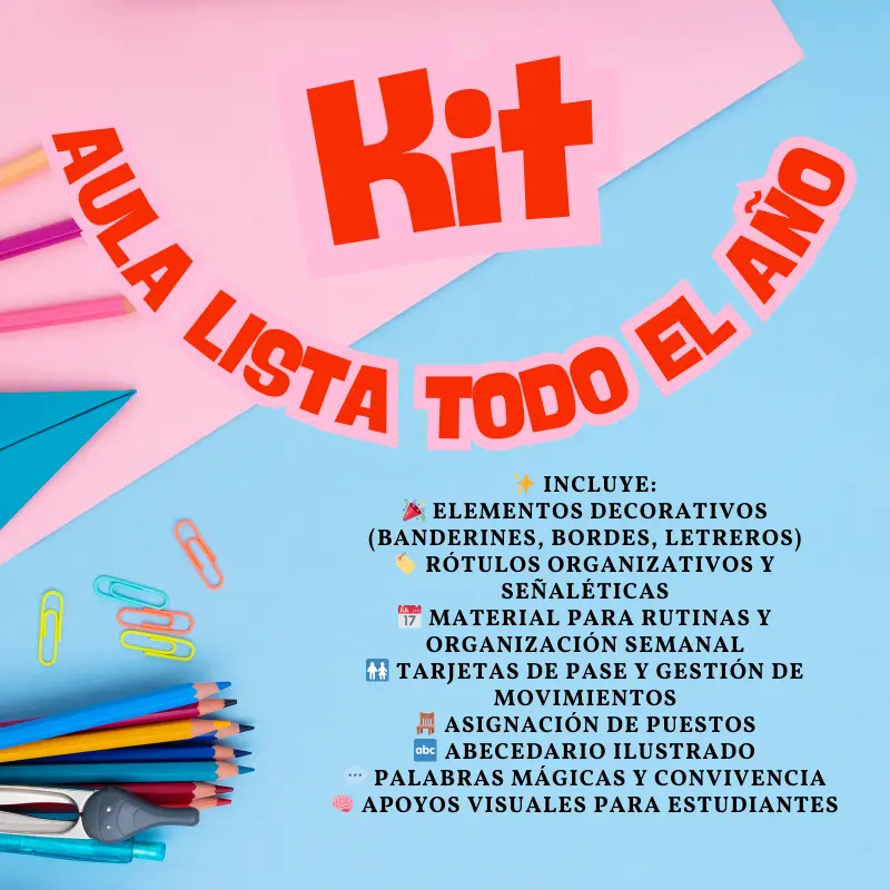 ✨ MEGA KIT AULA LISTA TODO EL AÑO ✨