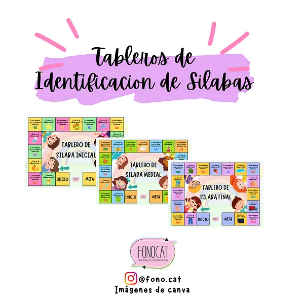 Tableros de Identificación de Sílabas