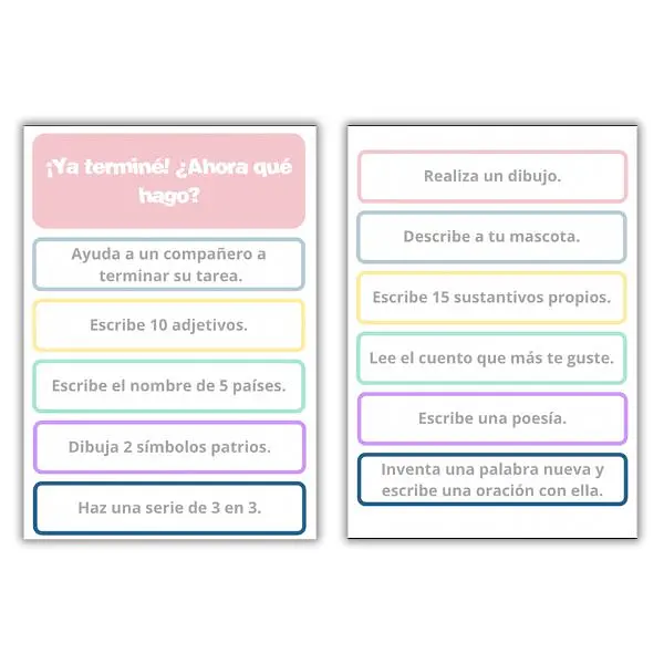 ¡Ya terminé! ¿Ahora qué hago?