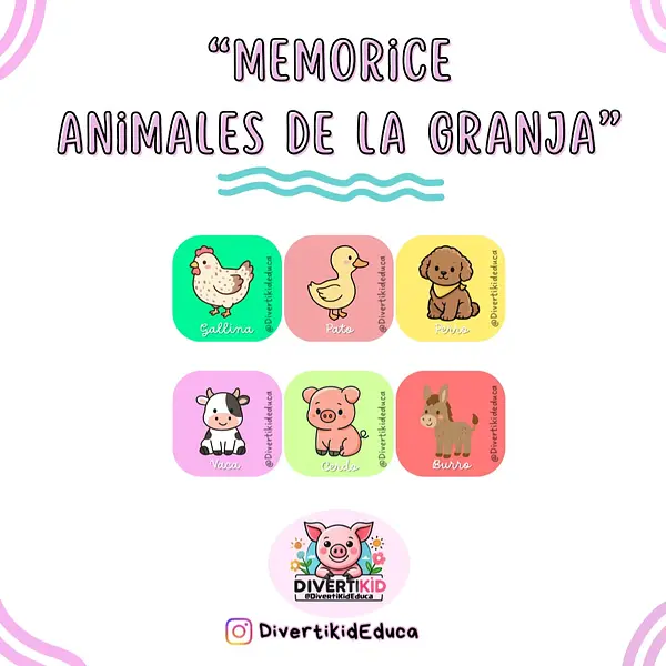 Memorice Animales de la Granja