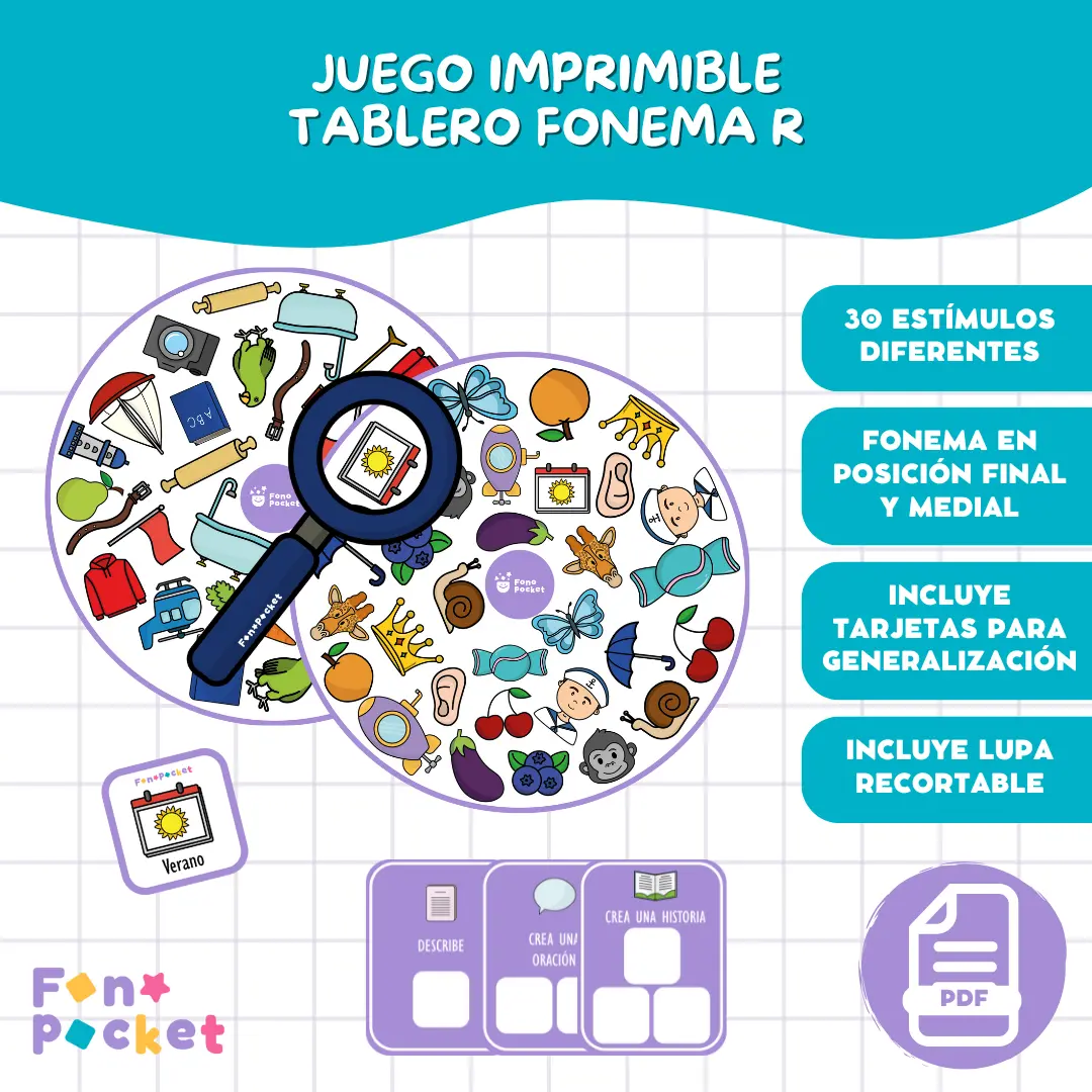 Juego tablero fonema /r/