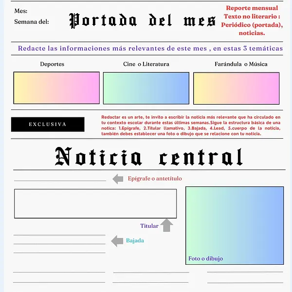 BASE PARA REDACTAR UNA NOTICIA