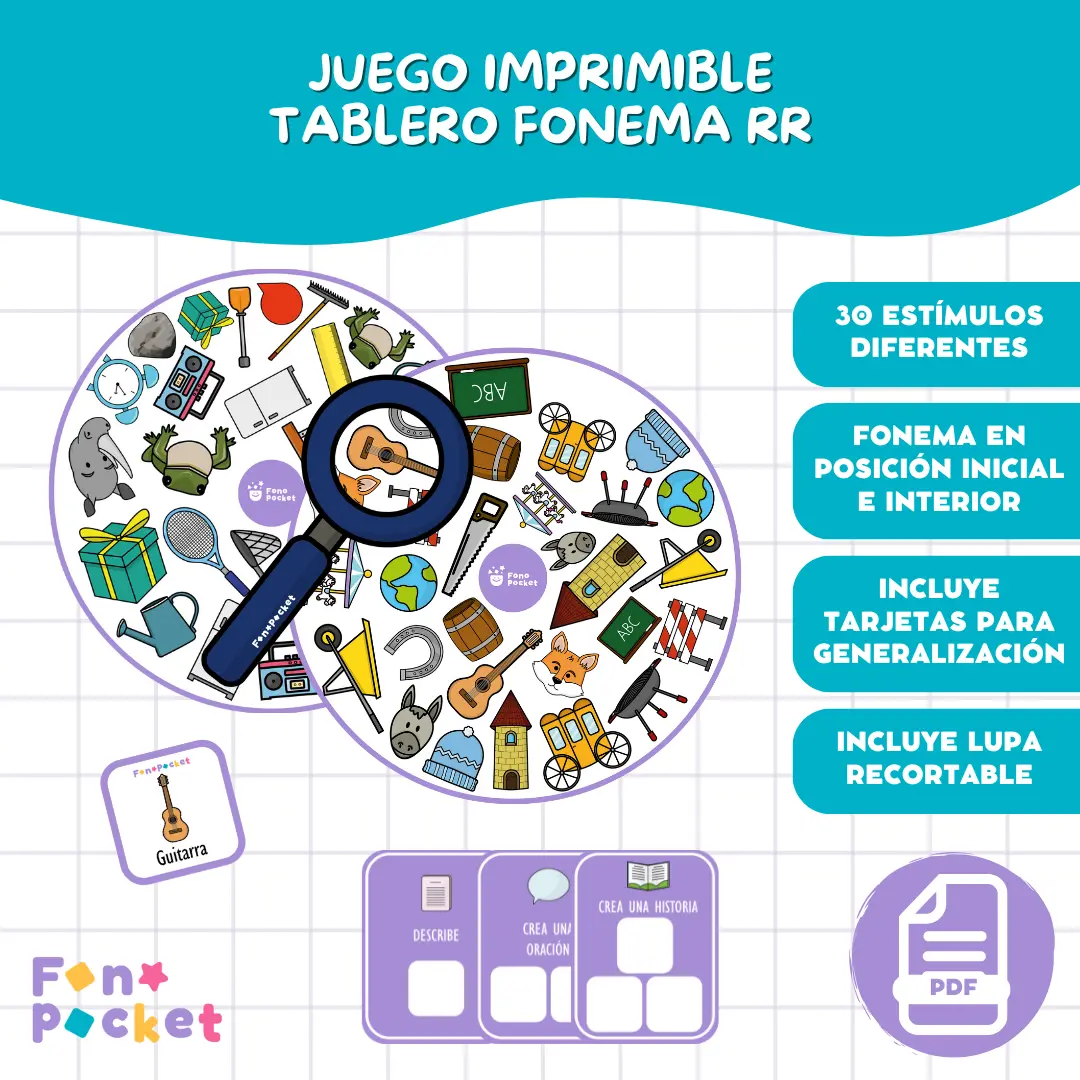 Juego tablero fonema /rr/