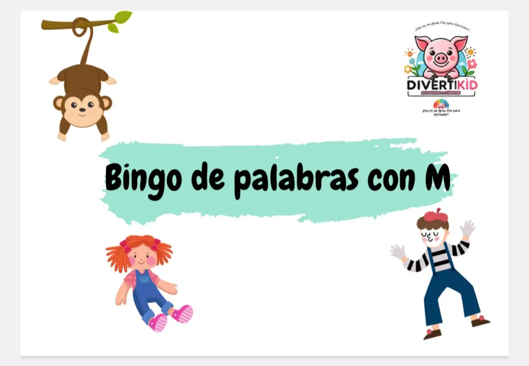 Bingo de Palabras con M