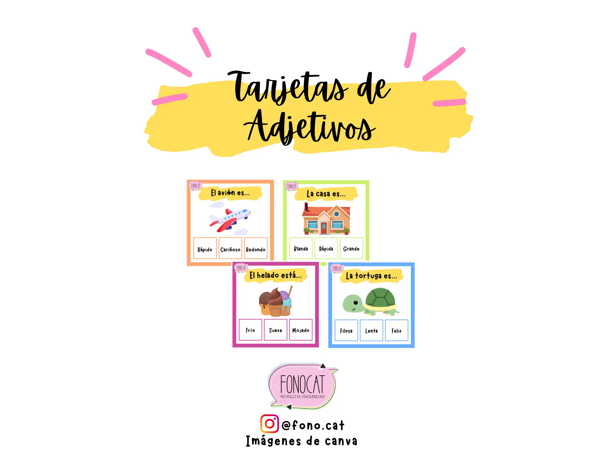 Tarjetas de Adjetivos Calificativos (2)