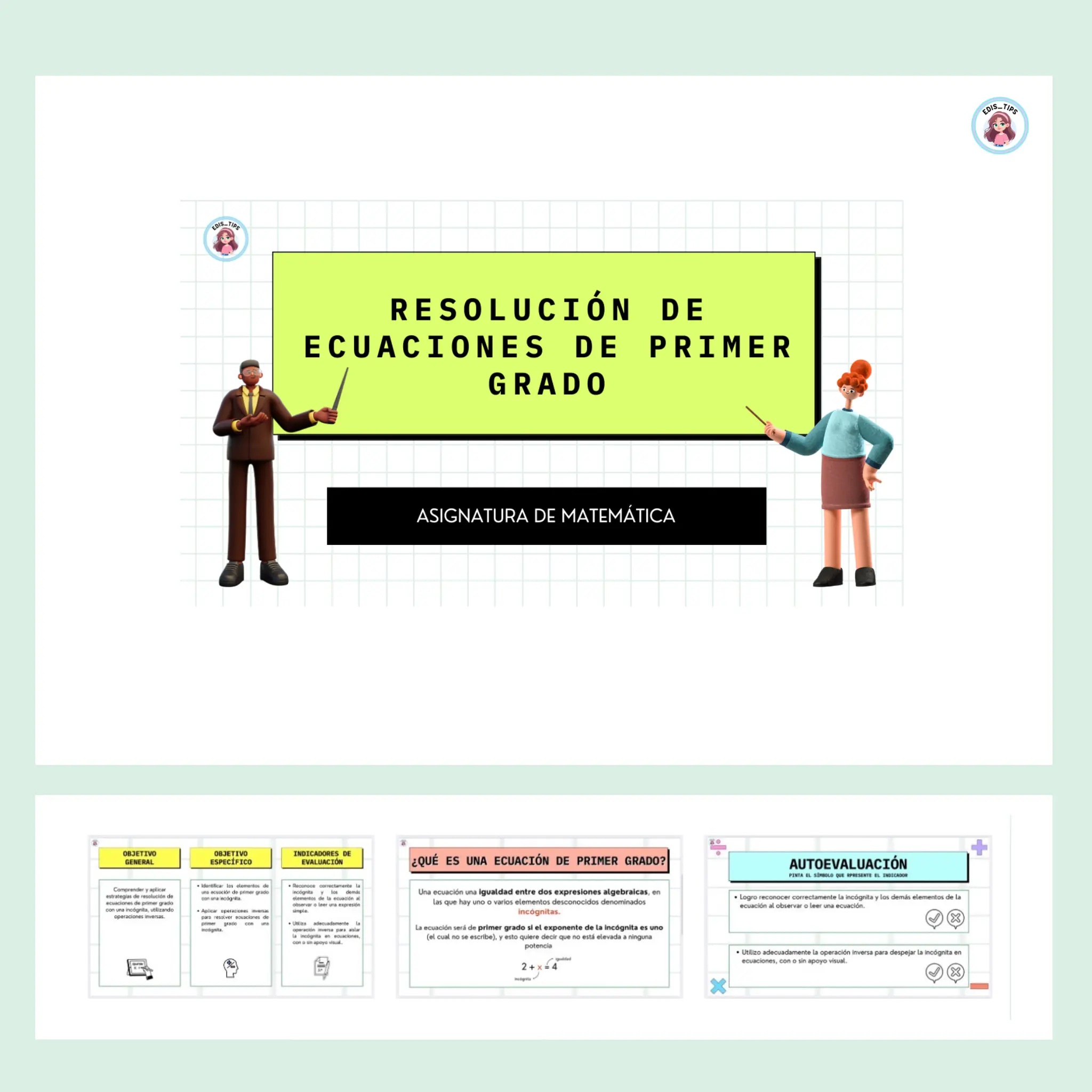 RESOLUCIÓN DE ECUACIONES PRIMER GRADO