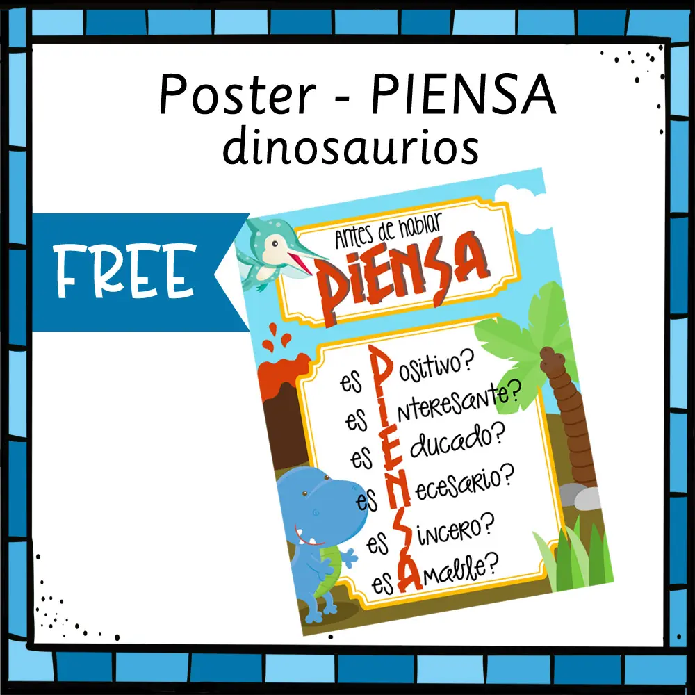 Dinosaurios - Poster PIENSA