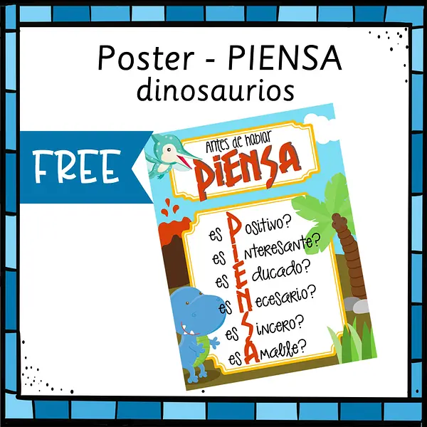 Dinosaurios - Poster PIENSA