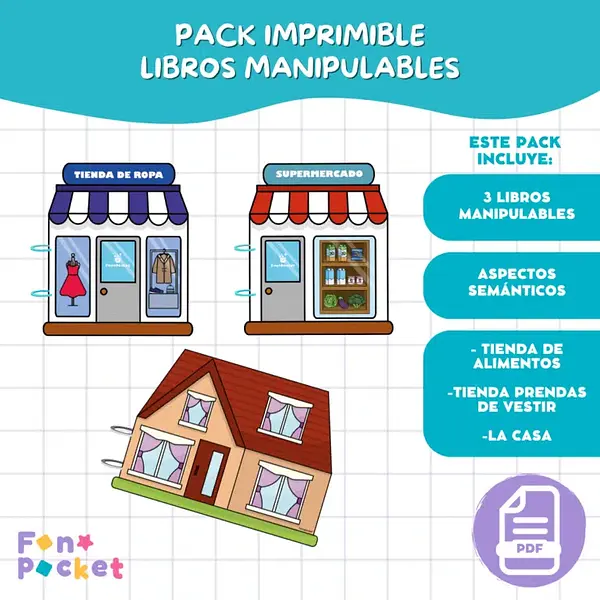 Pack libros manipulables