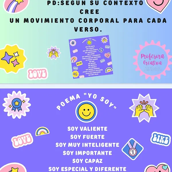 POEMA YO SOY AFIRMACIONES POSITIVAS