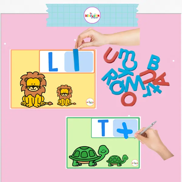 Tarjetas de diferenciación relación mayúscula - minúscula