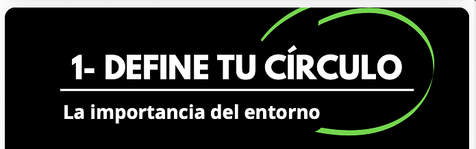 Define tu círculo.