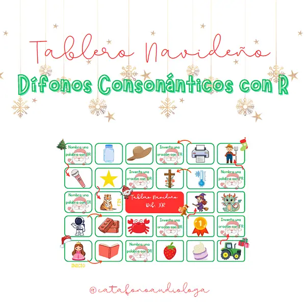 Tablero + Botitas Dífonos Consonánticos R