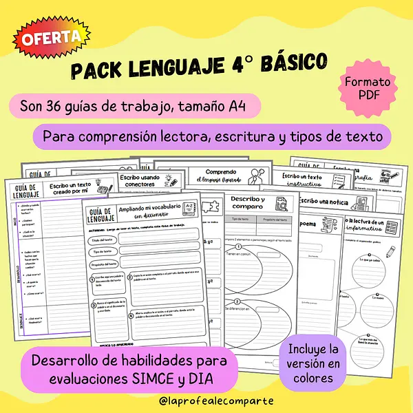 Pack Lenguaje 4°