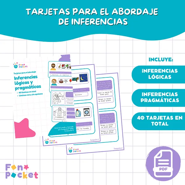 Tarjetas inferencias lógicas y pragmáticas