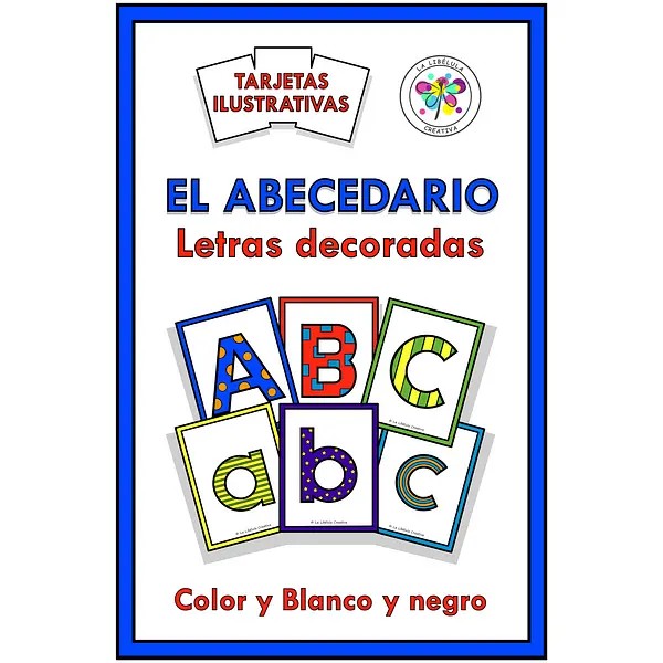 Spanish Flash Cards Alphabet ABC Digraphs Tarjetas Abecedario Dígrafos Decoradas