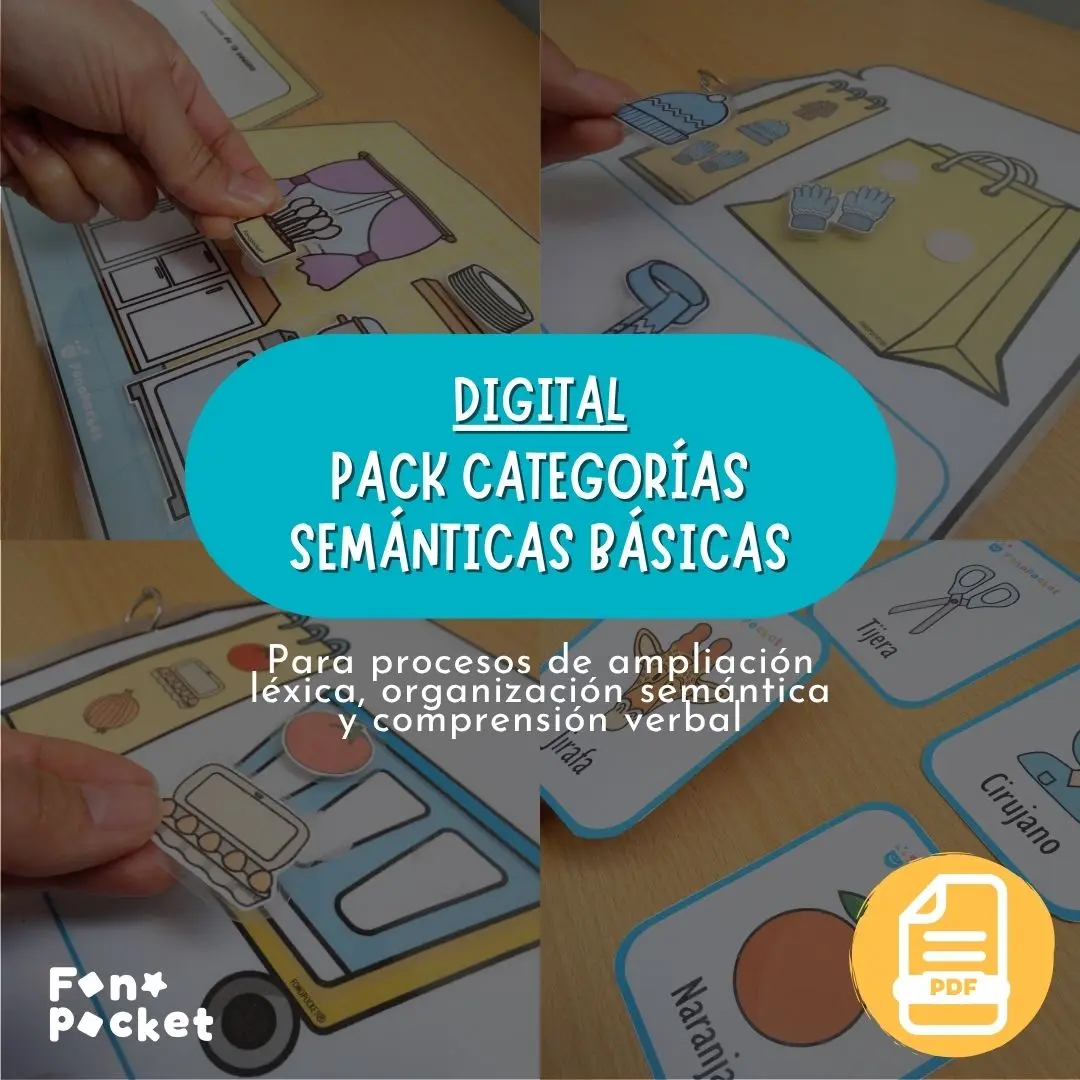 Pack imprimible para trabajar Categorías semánticas básicas