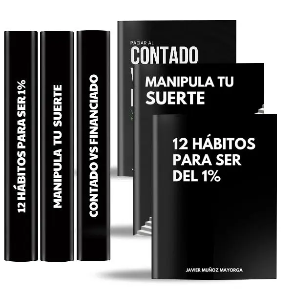 PACK 3 E-Books Desarrollo Personal | 12 Hábitos para ser del 1% | Manipula Tu Suerte
