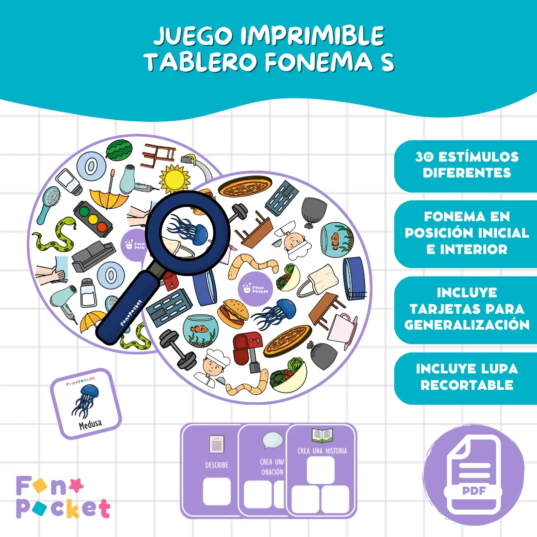 Juego tablero fonema /s/