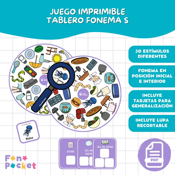 Juego tablero fonema /s/