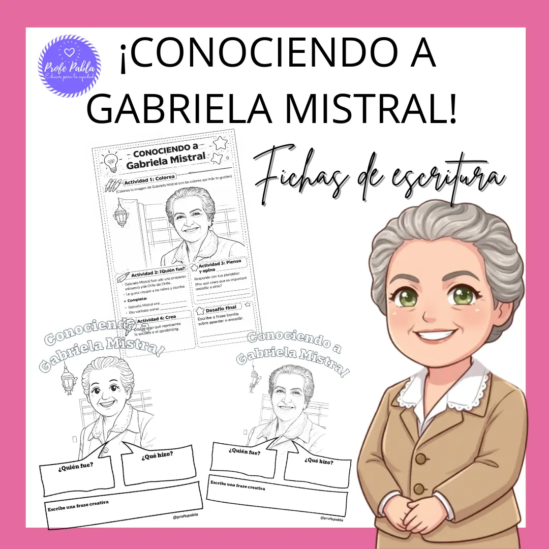 Ficha de escritura "Conociendo a Gabriela"