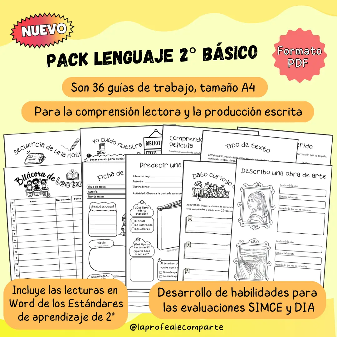 Pack Lenguaje 2° básico