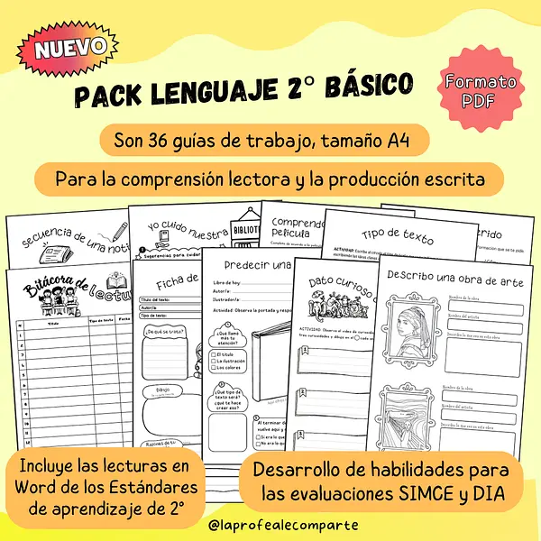 Pack Lenguaje 2° básico