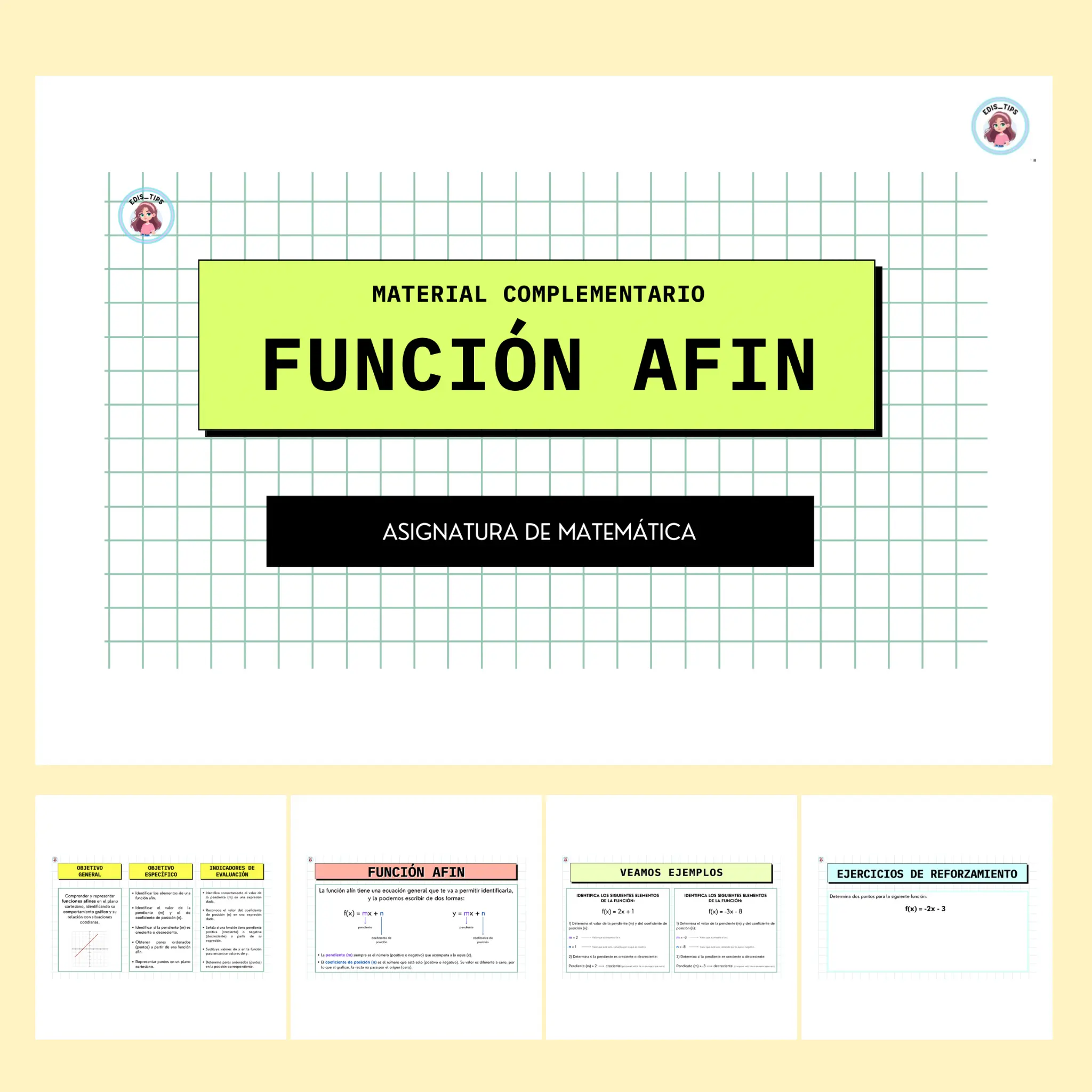 FUNCIÓN AFÍN