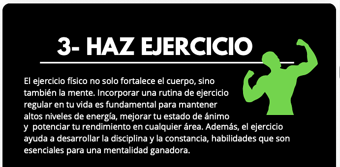 Hacer ejercicio.