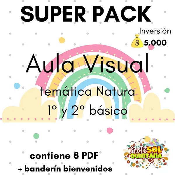 PACK AULA VISUAL *ARCOÍRIS*