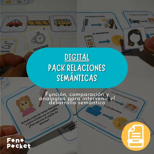 Pack imprimible para trabajar Relaciones semánticas