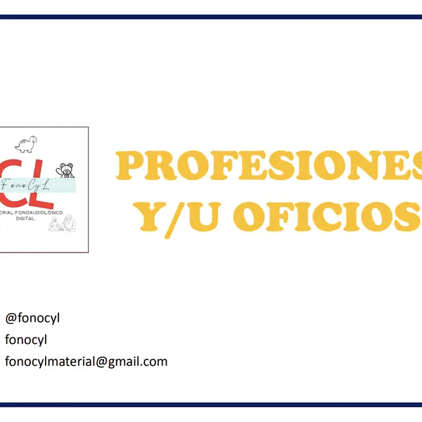 Profesiones y/u oficios
