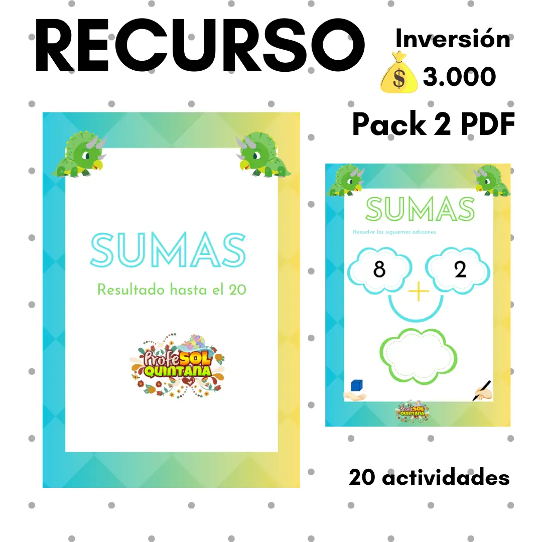 PACK SUMAS Y RESTAS (ámbito hasta 20)