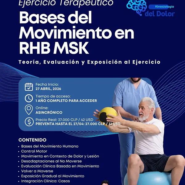 Curso 1 Bases del Movimiento Humano. Teoría, Evaluación y Exposición al Ejercicio